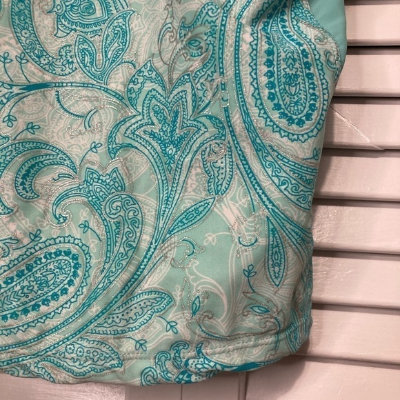 Collections By Catalina Blue And Silver Tankini Size Large - Picture 4 of 9